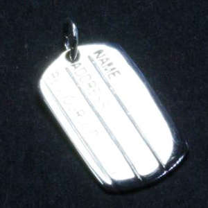Solid 925 Sterling Silver Pendant 25mm + 2.37g