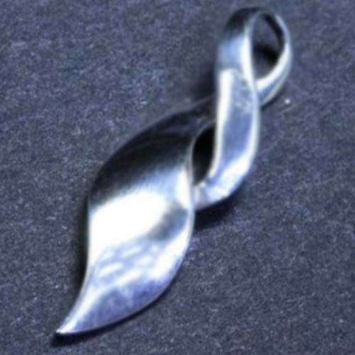 Solid 925 Sterling Silver Pendant 32mm + 1.78g
