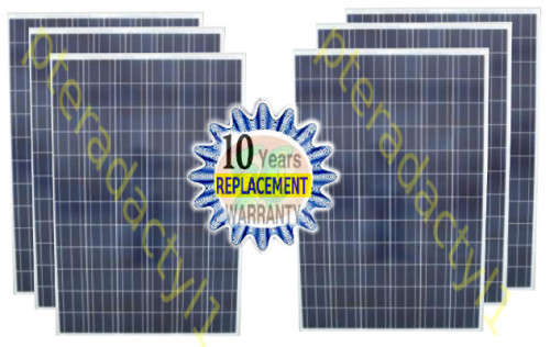 300w x6 SOLAR PANELS POLYCRYSTALLINE ENERSOL (36v) ex CPT/JHB