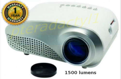 1500 LUMENS SMALL FOTOMATE LCD FRONT PROJECTOR for video input by HDMI/USB/SD/VGA/AV/TV