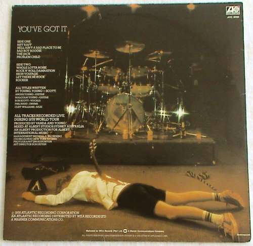 AC/DC IF YOU WANT BLOOD LP/vinyl (ATC 9703)- 1978 Atlantic- Heavy Metal / Hard Rock - SA