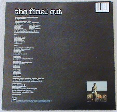 PINK FLOYD - The Final Cut Vinyl LP [QC38243] - Import