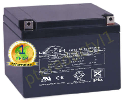 28Ah 12v AGM/GEL LEOCH Deep Cycle battery