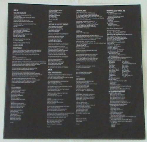 Triumph - Progressions of power (1980) - Allied forces (1981) - Stages (1985) - 3 lps imports