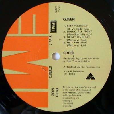 QUEEN collection 3 LP Vinyls: Queen (1973- Hard to find), The Game (1980) and Flash Gordon (1980)