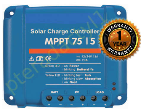 5A 12/24v  MPPT and Max 75v Solar Charge Regulator