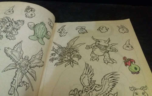 Pokemon Tattoo Series 1-4 Gotta catch `em all series and Digimon Coloring and activity books