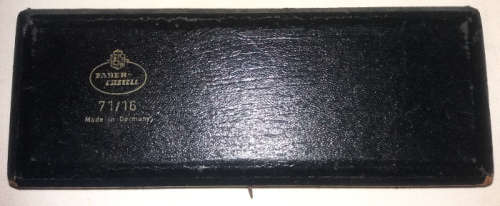 Vintage FABER-CASTELL 71/16 Drafting tools set in original box (Blue Velvet) Made in Germany
