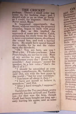 1926 Pocket Edition `The Cricket On The Hearth` by Charles Dickens - A Fairy Tale of Home