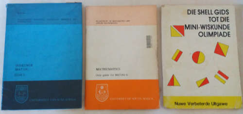Mathematics collection of study and guide books - English except for 2 in Afrikaans