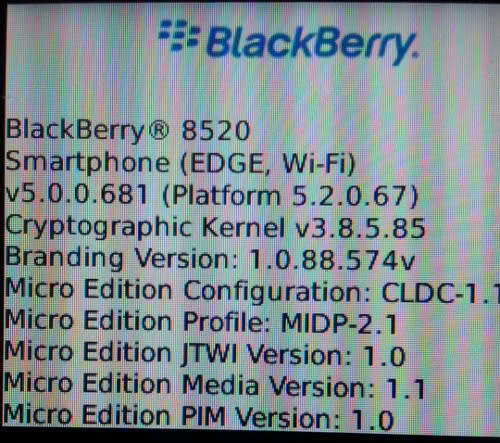 VINTAGE BlackBerry 8520 Cell phone with charger, a usb cable and ear phones