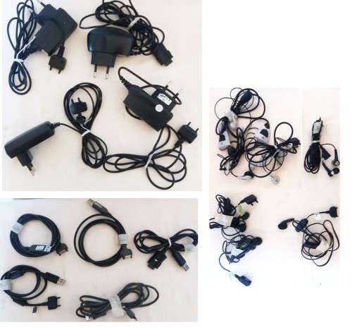Charges, data cables and earphones - Vintage Job lot