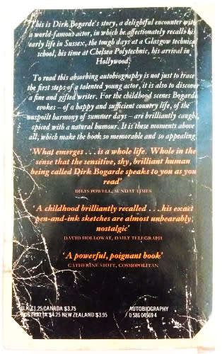 Dirk Bogarde - A Postillion Struck by Lightning, 1977, An Orderly Man, 1983 and Backcloth, 1986