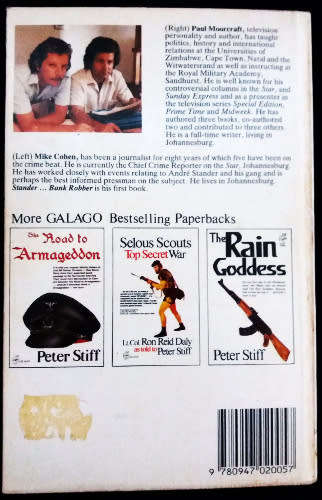 Stander ... Bank Robber by Paul Moorcraft and Mike Cohen  (Galago Publishing 1984 First publication)