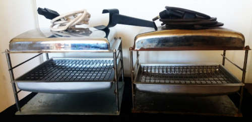 Vintage Large and Small 3 levels TV Braais / BBQ Grills