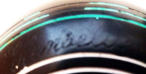 Henselite pt-361 Super Grip Championship Lawn Bowls Black set of 4 in vinyl carry case -Size 4 13/16