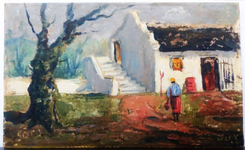 Collection of 3 oil paintings, 2 framed and 1 not