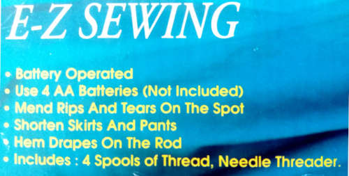 E-Z Portable Hand held Super Sewing Machine for home or travel