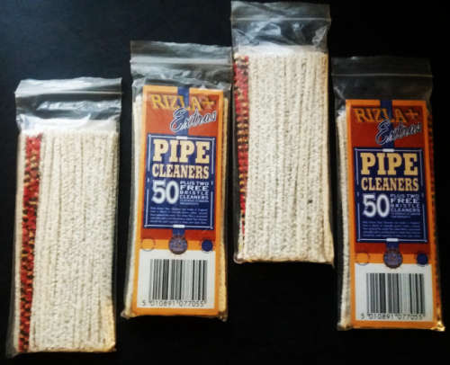 200 RIZLA 150 mm COTTON PIPE CLEANERS + extra 8 Bristle Cleaners