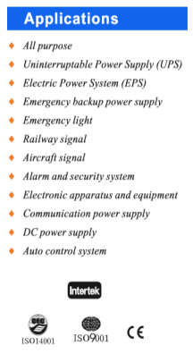 100A/H 12v AGM DEEP CYCLE BATTERY Maintenance Free General Purpose