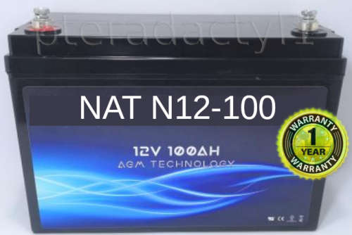 100A/H 12v AGM DEEP CYCLE BATTERY Maintenance Free General Purpose