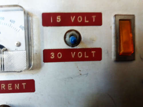 AC to DC step-down transformer 220AC to 15 and 30V with analogue voltage and micro ampere meters