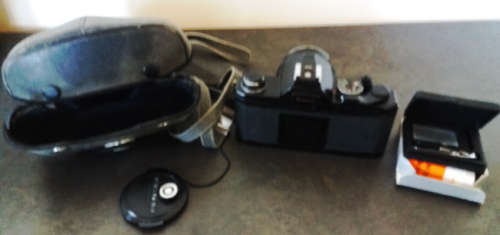 Asahi Pentax MX 35mm SLR Film Camera with SMC Pentax-m 50mm lens extras