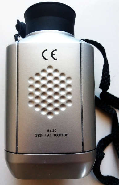 Mini Size Digital Rangefinder Golf Scope 5 x 20 :  393 FT at 1000 yards