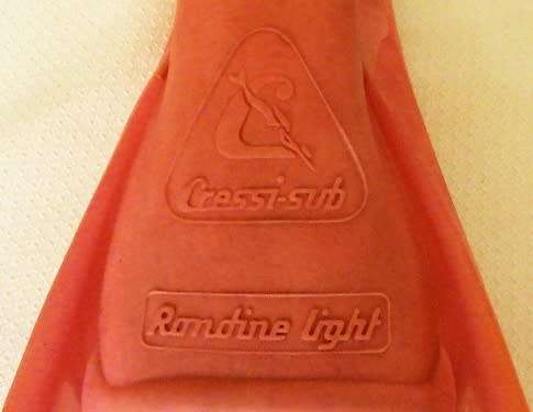 Cressi-sub Rondine light scuba fins made in Italy - strapless, size 7 -8, pink
