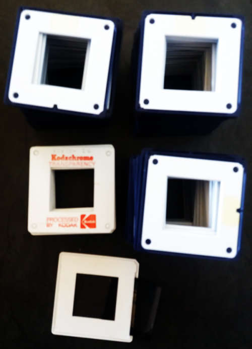 Slide Mounts plastic 2` x 2` for 126 format film - Image 28 mm x 28 mm - Package of 60