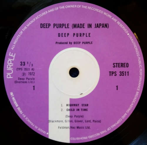 Deep Purple - made in jaPan - Import France Double LP/Vinyl Gate-fold cover