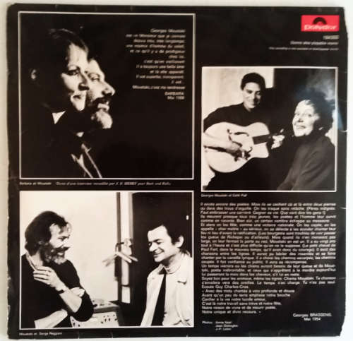 Georges Moustaki 2 vinyl/LP albums French - Georges Moustaki 1969 and Live 1975 gate-fold covers