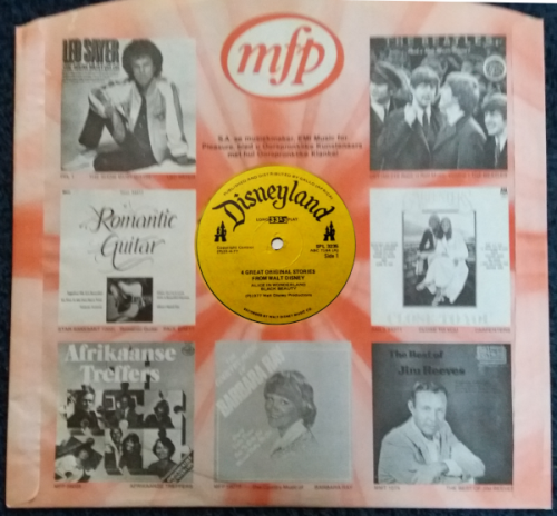 Lps / vinyls - Cinderella, Beatrix Potter, Sparky`s Magic piano, Noddy, Walt Disney 4 stories