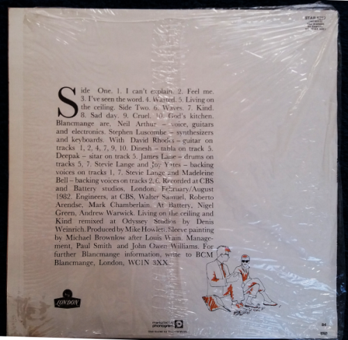 Blancmange - Happy Families Vinyl LP (vinyl VG+, cover VG+)