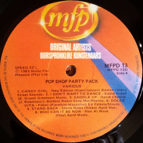 Pop Shop Party Pack - Gate-fold 2x Lp vinyls 1983