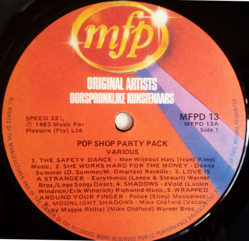 Pop Shop Party Pack Lp vinyl double album, gate-fold cover (vinyls G-)