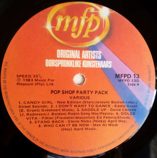 Pop Shop Party Pack Lp vinyl double album, gate-fold cover (vinyls G-)