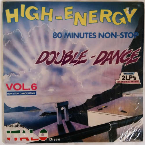 High energy double dance vol.6 vinyl lp (1986 double-vinyl, 80 minutes of original artists) G+/VG+