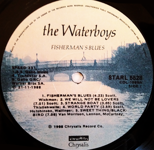 The Waterboys -  Fisherman`s Blues vinyl LP released 1988 (NM-/VG+)