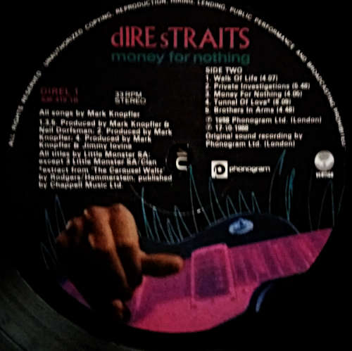 Dire Straits - money for nothing vinyl LP (VG/VG+)