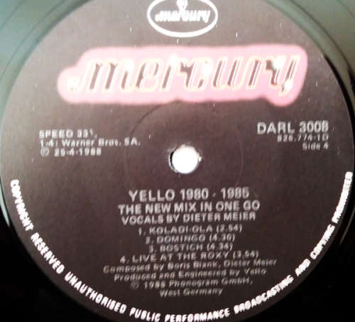 Yello 2 vinyl lps - 1980-1985 The new mix in one go (double album) and Flag 1988