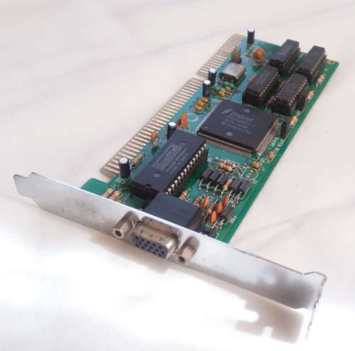Trident Quadtel TVGA9000i 512kB ISA VGA Video Graphics Card for 386/486 Computers