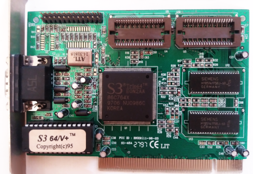 S3 Trio64 EON2AA 86C764X 2mb PCI video graphics card