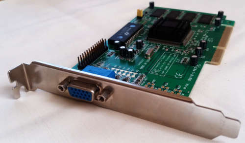 6326 AGP-E Rev 2.2 8MB video graphics card with heat sink on chipset