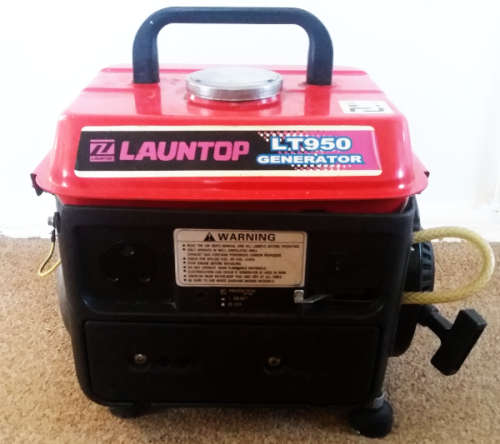 LT950 Launtop Generator Petrol 2 stroke pull start - For repair or spares