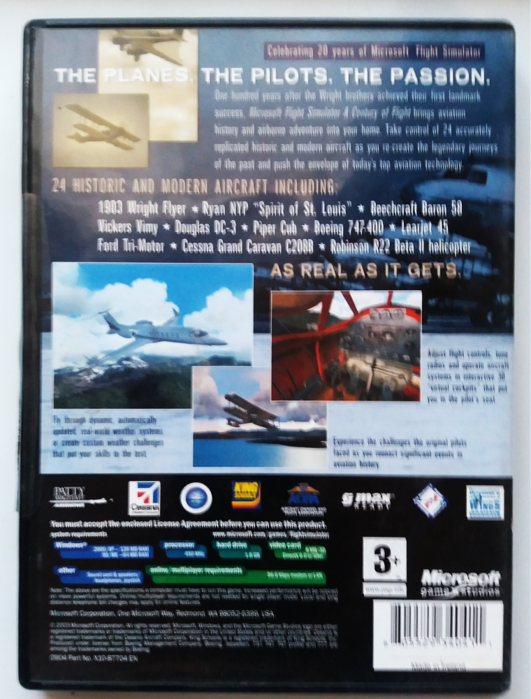Microsoft - Flight simulator 2004 for pc - 4 cds