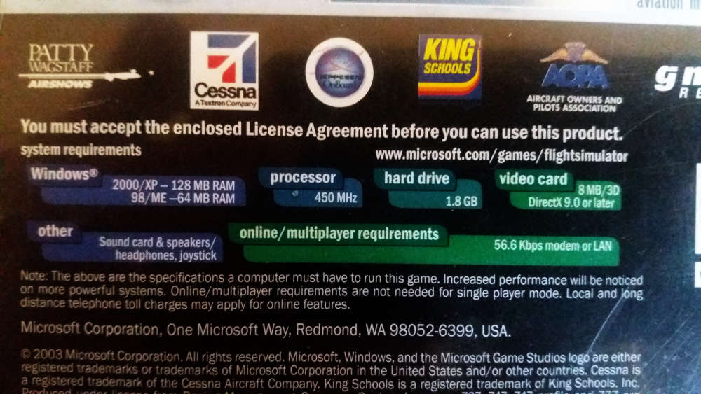 Microsoft - Flight simulator 2004 for pc - 4 cds