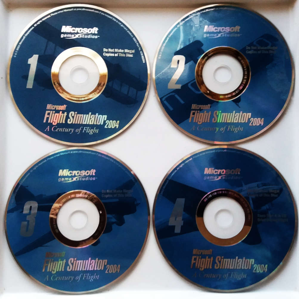 Microsoft - Flight simulator 2004 for pc - 4 cds