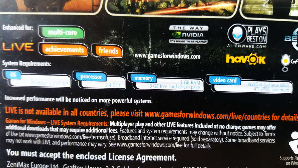 Fallout 3 pc dvd game for Windows live