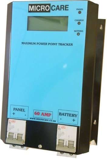 MICROCARE  60amp SOLAR LCD MPPT REGULATOR AUTO (12-48v)